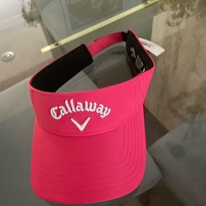 Brand new, never worn, bright pink Callaway visoe